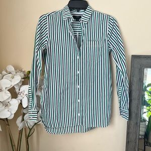 Striped J Crew Button Up Shirt